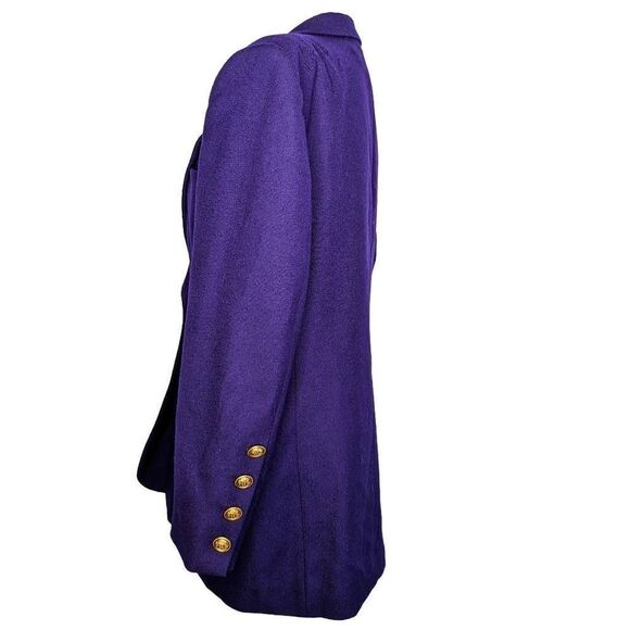 Classiques Women's Purple Long Sleeve Button Front Blouse Size Medium - Picture 3 of 6